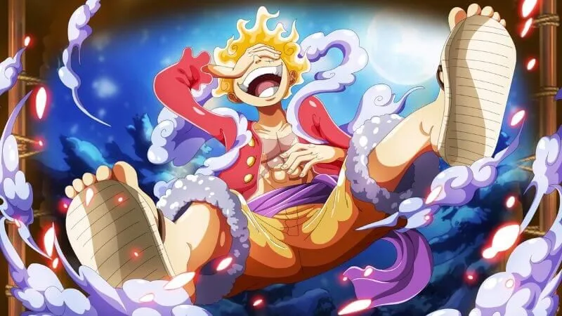Hình nền Luffy Gear 5, Luffy God Nika cho máy tính