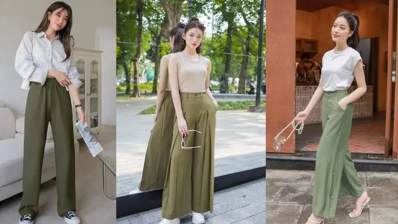 Một số lưu ý để phối đồ xanh rêu không bị “dừ”