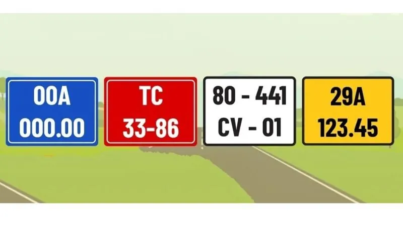 Ý nghĩa màu sắc biển số xe Hà Nội