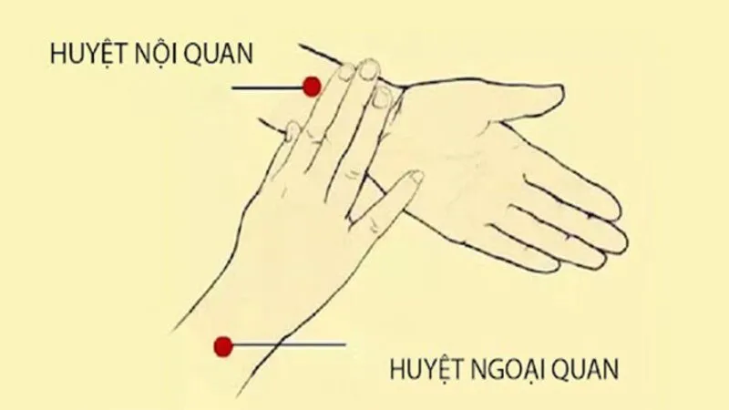 Huyệt Nội Quan 