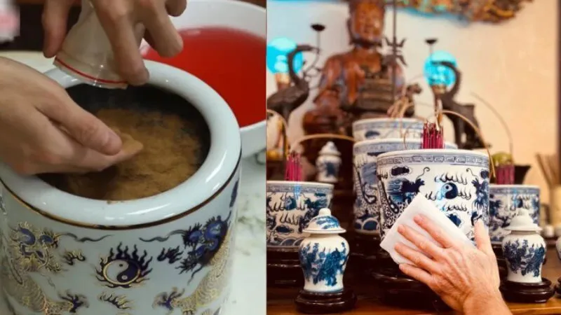 Vệ sinh và bao sái bát hương định kỳ