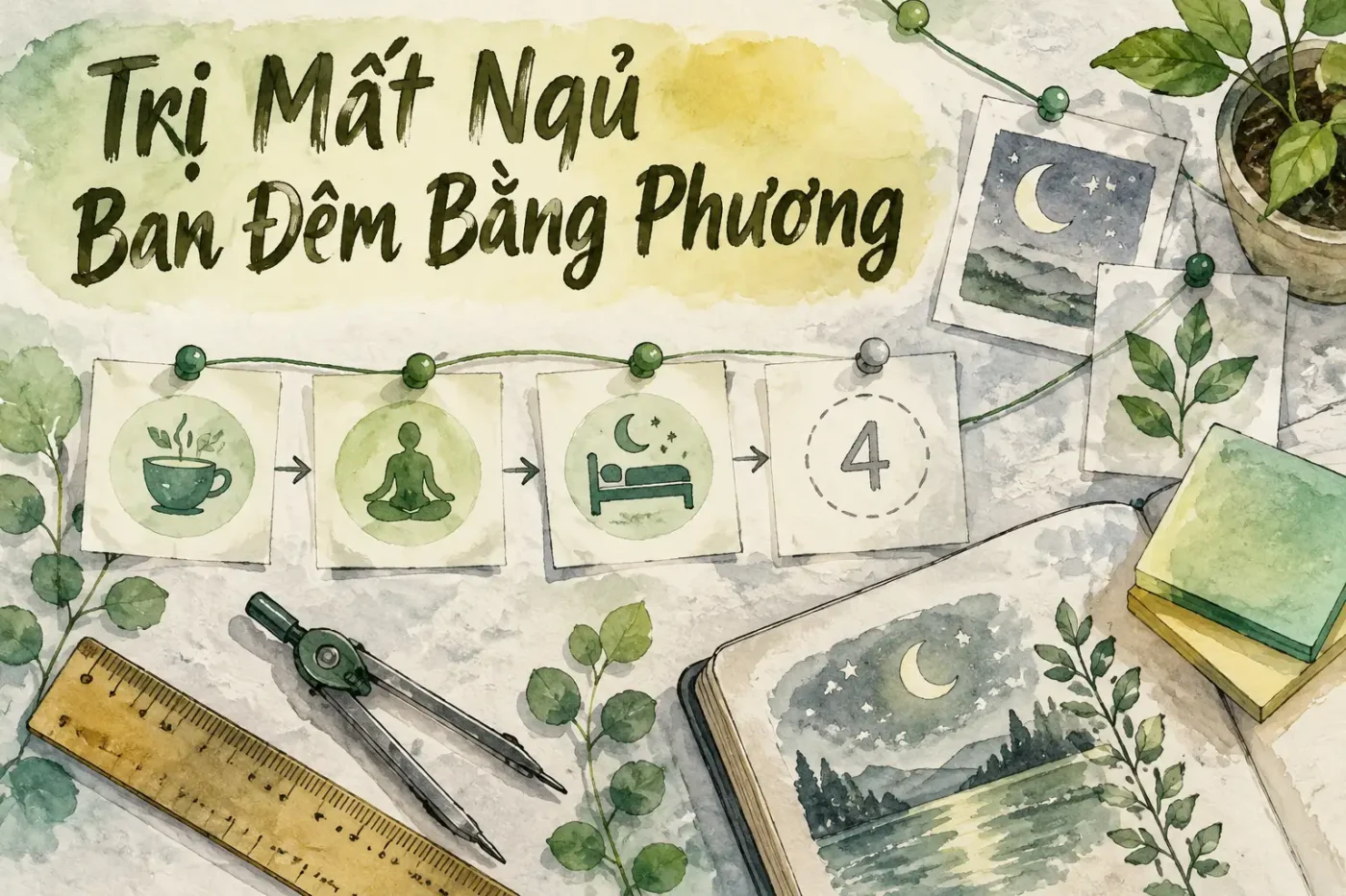Trị Mất Ngủ Ban Đêm Bằng Phương Pháp Tự Nhiên